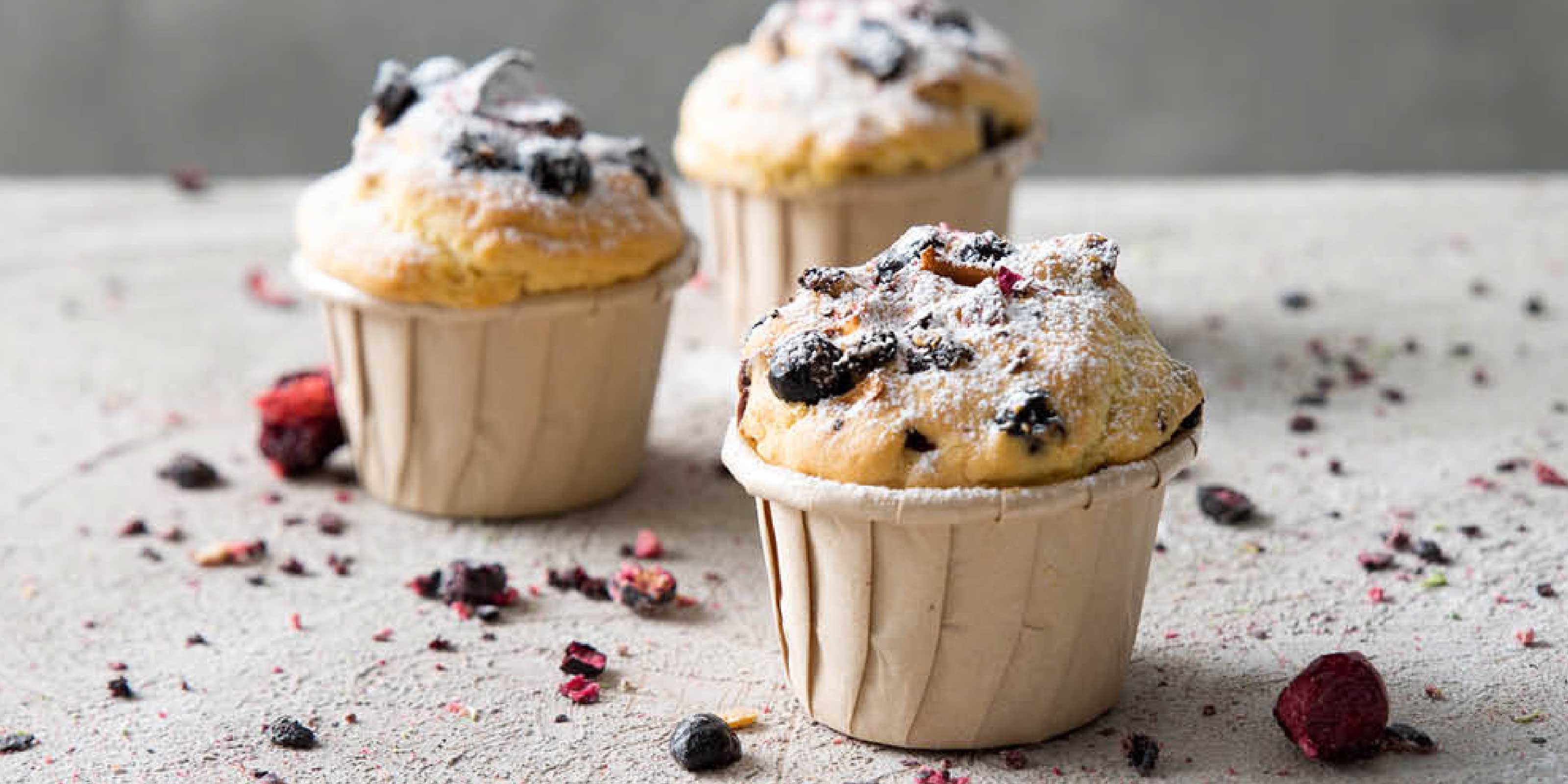Saftige Beeren-Muffins Saftige Beeren-Muffins