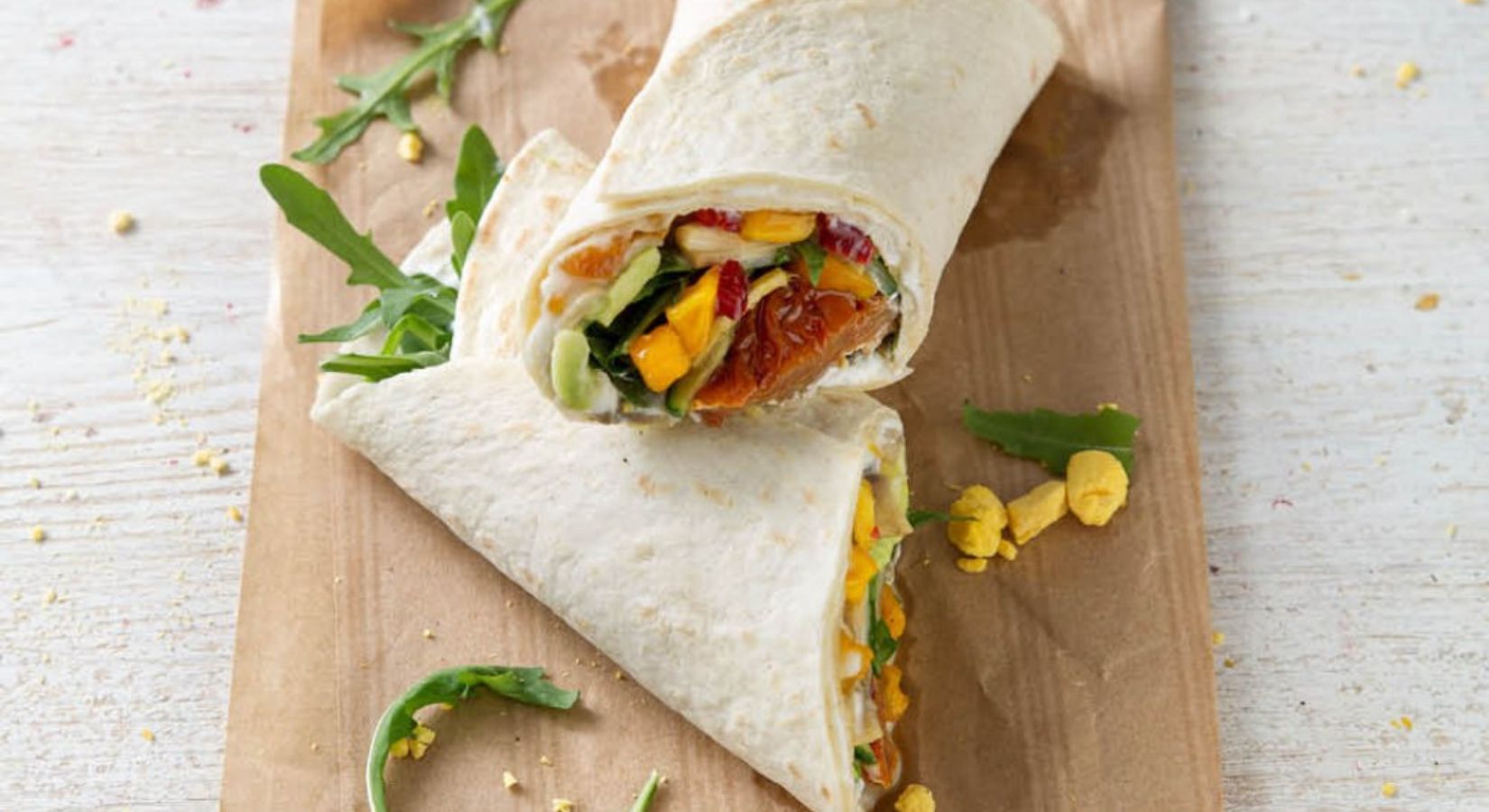 Tortilla Wraps mit Mango-Chutney